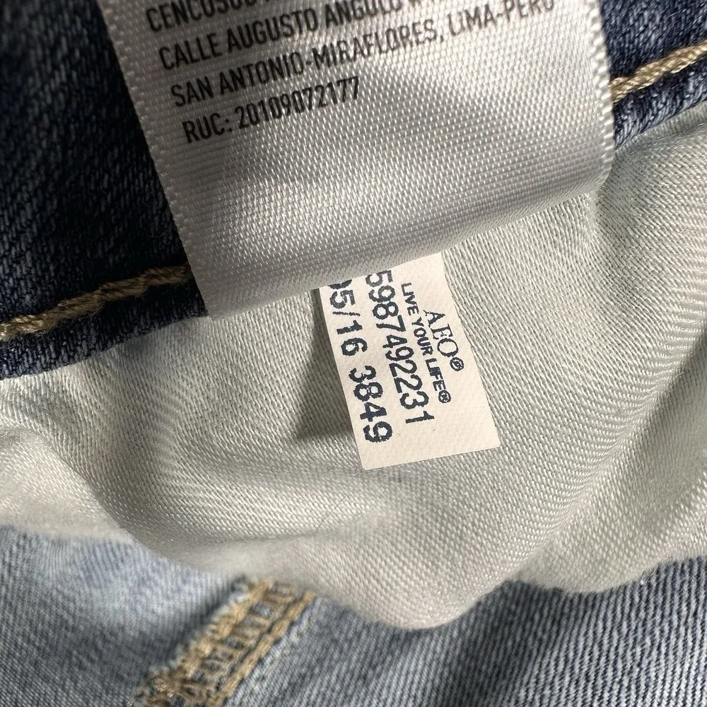 American Eagle‎ Extreme Flex Original Straight Men's 34x30 Light Wash Great fade